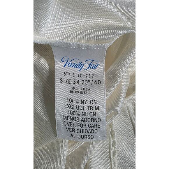 Vintage Vanity Fair Full Slip Dress beige womens sleepwear 100% Nylon - Picture 3 of 4